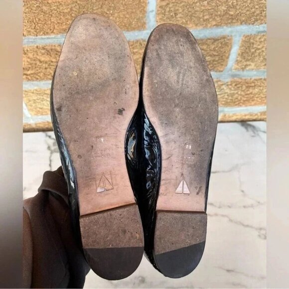 Tamara Mellon Black Patent Stow Loafer Flats39 1/2 - Picture 4 of 6